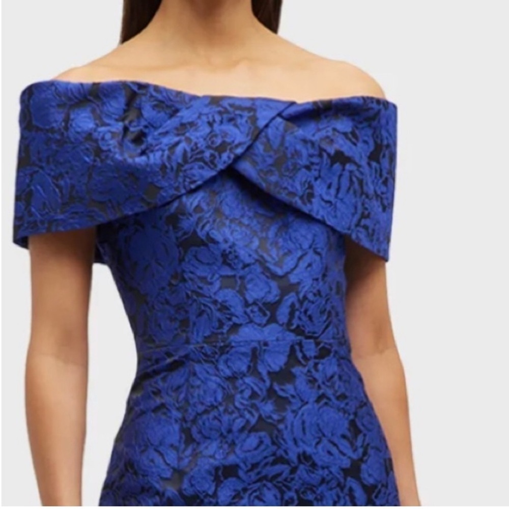 Rickie Freeman For Teri Jon Off-Shoulder Lace Dress - Picture 3 of 8